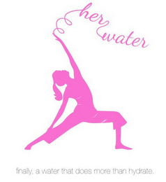 HER WATER FINALLY, A WATER THAT DOES MORE THAN HYDRATE.