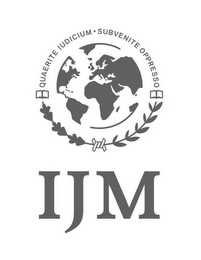 QUAERITE IUDICIUM · SUBVENITE OPPRESSO IJM