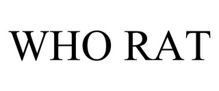 WHO RAT