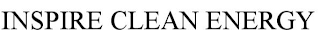 INSPIRE CLEAN ENERGY