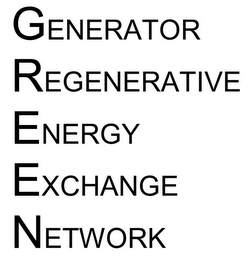 GENERATOR REGENERATIVE ENERGY EXCHANGE NETWORK