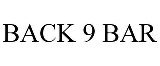 BACK 9 BAR