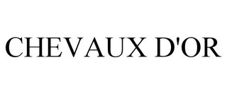 CHEVAUX D'OR
