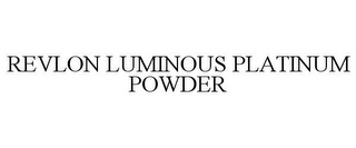 REVLON LUMINOUS PLATINUM POWDER