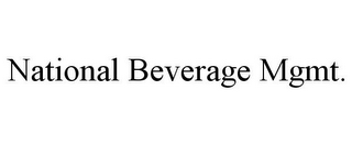 NATIONAL BEVERAGE MGMT.