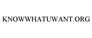 KNOWWHATUWANT.ORG