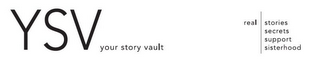 YSV YOUR STORY VAULT REAL STORIES SECRETS SUPPORT SISTERHOOD