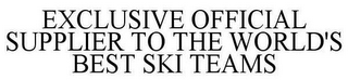 EXCLUSIVE OFFICIAL SUPPLIER TO THE WORLD'S BEST SKI TEAMS