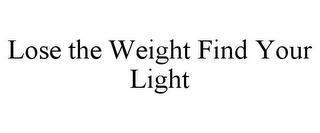 LOSE THE WEIGHT FIND YOUR LIGHT