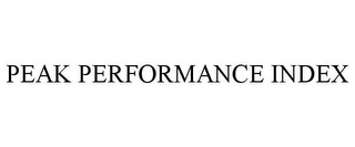 PEAK PERFORMANCE INDEX