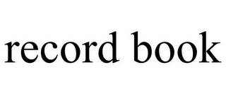 RECORD BOOK