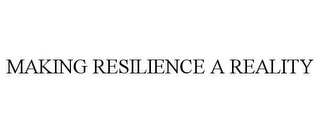 MAKING RESILIENCE A REALITY