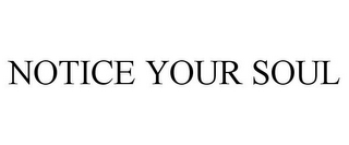 NOTICE YOUR SOUL