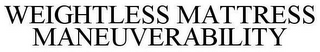 WEIGHTLESS MATTRESS MANEUVERABILITY