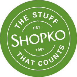 SHOPKO THE STUFF THAT COUNTS EST. 1962