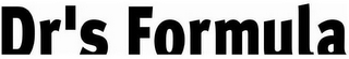 DR'S FORMULA