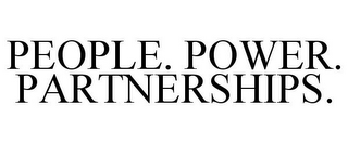 PEOPLE. POWER. PARTNERSHIPS.