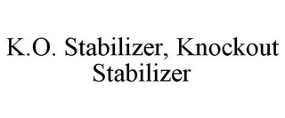 K.O. STABILIZER, KNOCKOUT STABILIZER