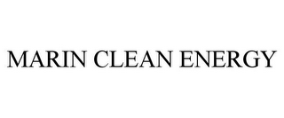 MARIN CLEAN ENERGY