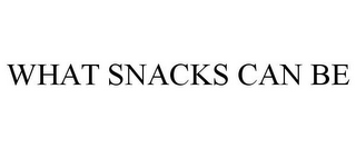 WHAT SNACKS CAN BE