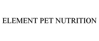 ELEMENT PET NUTRITION
