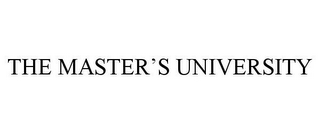 THE MASTER'S UNIVERSITY