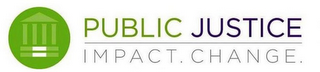 PUBLIC JUSTICE IMPACT. CHANGE.
