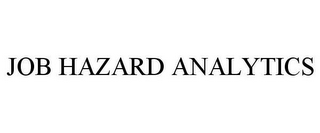 JOB HAZARD ANALYTICS