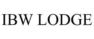 IBW LODGE