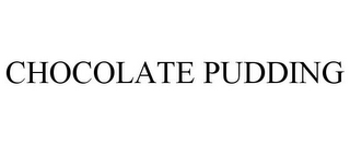 CHOCOLATE PUDDING