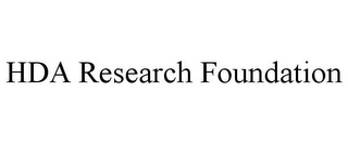 HDA RESEARCH FOUNDATION