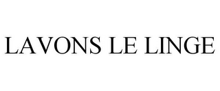 LAVONS LE LINGE