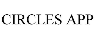 CIRCLES APP