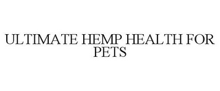 ULTIMATE HEMP HEALTH FOR PETS