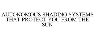 AUTONOMOUS SHADING SYSTEMS THAT PROTECT YOU FROM THE SUN