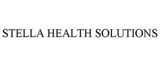 STELLA HEALTH SOLUTIONS