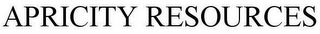 APRICITY RESOURCES