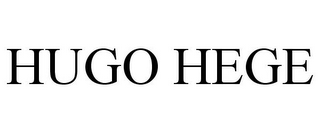 HUGO HEGE