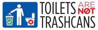 TOILETS ARE NOT TRASHCANS