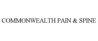 COMMONWEALTH PAIN & SPINE