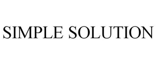 SIMPLE SOLUTION