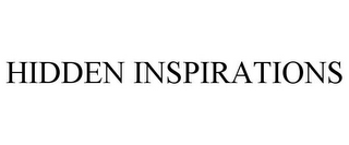 HIDDEN INSPIRATIONS
