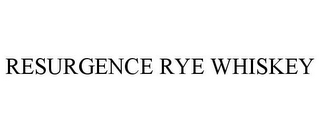 RESURGENCE RYE WHISKEY