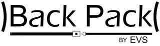 BACK PACK BY EVS