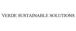 VERDE SUSTAINABLE SOLUTIONS