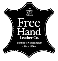 FREE HAND LEATHER CO. THE ORIGINAL HANDFINISHERS LEATHERS OF NATURAL BEAUTY - SINCE 1976 -