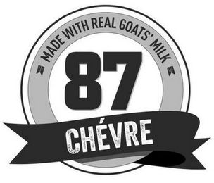 87 CHÉVRE MADE WITH REAL GOATS' MILK