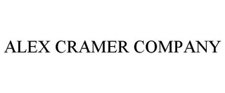 ALEX CRAMER COMPANY