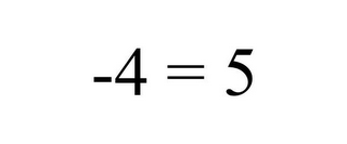 -4 = 5