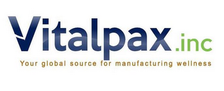 VITALPAX.INC YOUR GLOBAL SOURCE FOR MANUFACTURING WELLNESS